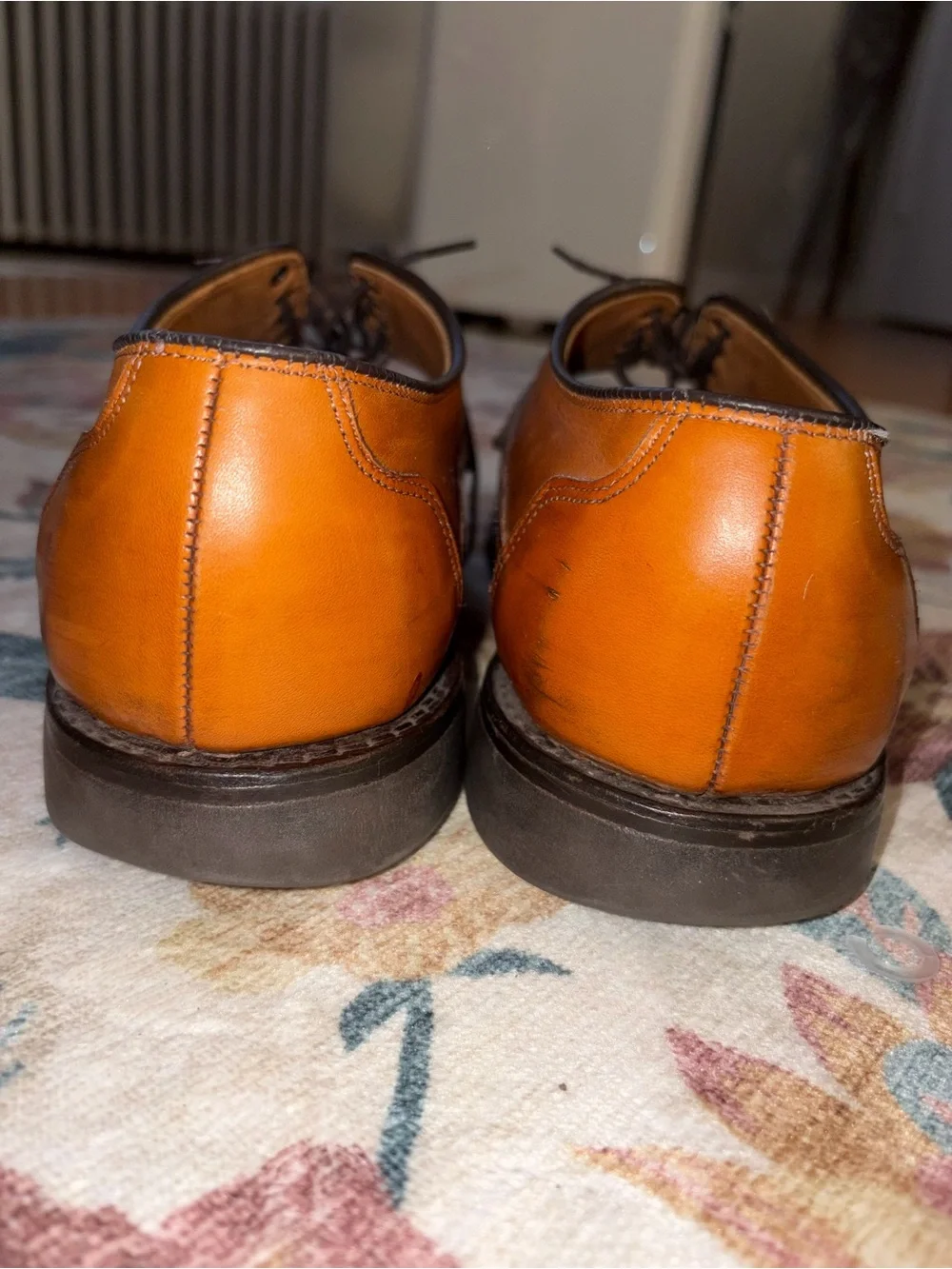 Allen Edmonds Men’s Derby Oxfords in Cognac Brown